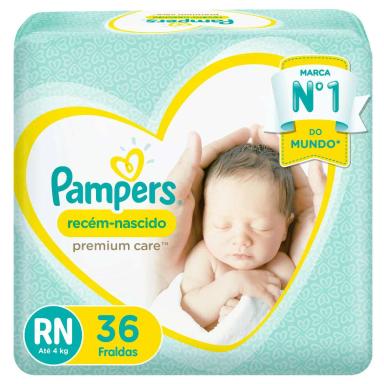 Fralda Pampers Premium Care RN - 36 Unidades