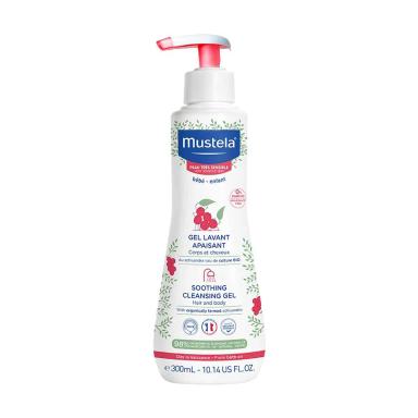 Gel de Banho Calmante Mustela Bebê Pele Muito Sensível com 300ml