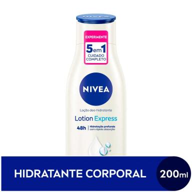 Loção Hidratante Nivea Lotion Express Minerais Marinhos Pele Normal a Seca 200ml