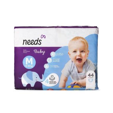 Fralda Needs Baby M - 44 Unidades