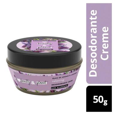 Desodorante em Creme Love Beauty and Planet Óleo de Argan e Lavanda com 50g