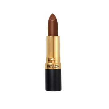 Batom Revlon Super Lustrous Cor Superstar Brown Efeito Matte com 1 unidade de 4,2g