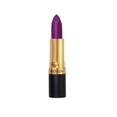 Batom Revlon Super Lustrous Cor Purple Aura Efeito Matte com 1 unidade de 4,2g