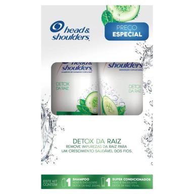 Kit Head & Shoulders Detox da Raiz Shampoo com 200ml + Super Condicionador com 170ml