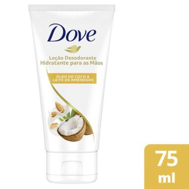 Loção Hidratante para as Mãos Dove Óleo de Coco e Leite de Amêndoas com 75ml