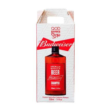 Shampoo QOD Barber Shop Premium Beer Budweiser com 220ml