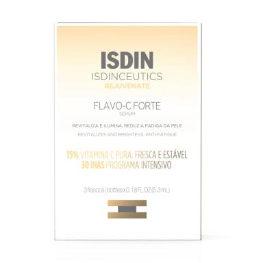 Sérum Facial Isdinceutics Flavo-C Forte 3 Ampolas 5,3ml cada