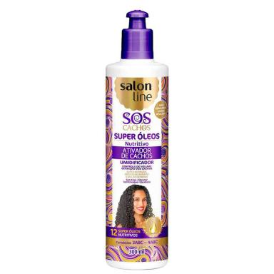 Ativador de Cachos Salon Line S.O.S Super Óleos Nutritivo com 300ml