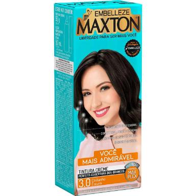 Kit Coloração Maxton Castanho Escuro 3.0 com 1 unidade
