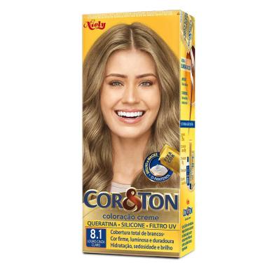 Tintura Cor&Ton Niely 8.1 Louro Cinza Claro