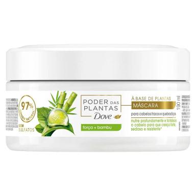 Máscara Capilar Dove Poder da Plantas Força + Bambu com 190ml