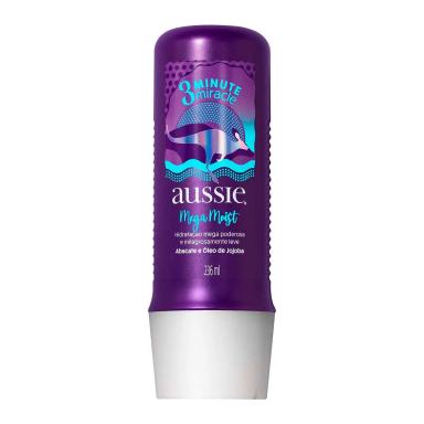 Creme de Tratamento Aussie 3 Minutos Miracle Mega Moist com 236ml