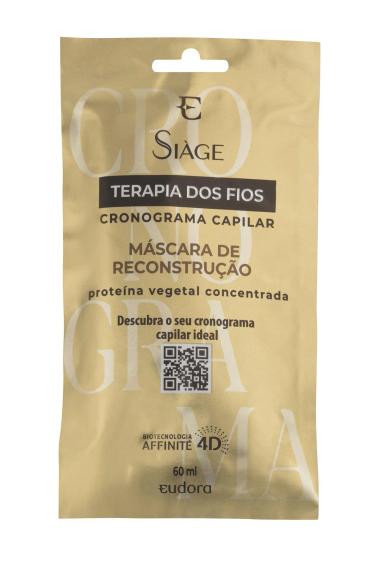 Máscara de Reconstrução Siàge Terapia dos Fios Cronograma Capilar Sachê 60ml