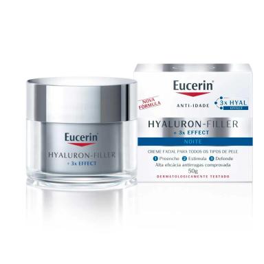 Creme Facial Anti-Idade Eucerin Hyaluron-Filler Noturno com 50g