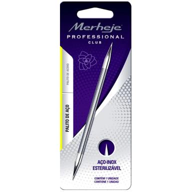 Palito de Unha Inox Merheje Profissional Club com 1 unidade