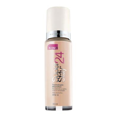 Base Líquida Maybelline Superstay 24 Horas Cor Nº10 Porcelain Ivory Light FPS 19 com 30ml