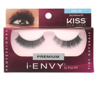Cílios Postiços Kiss NY I-Envy Juicy Volume 02 com 1 par