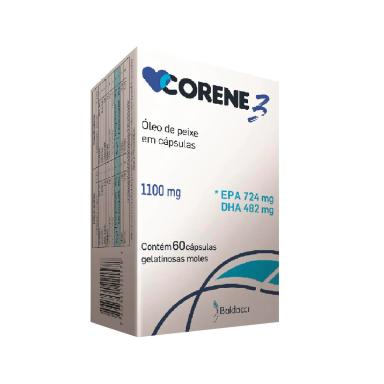 Óleo de Peixe Corene 3 1100mg com 60 cápsulas