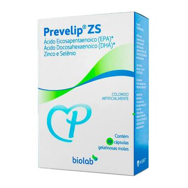Prevelip Zs Suplemento Alimentar com 30 cápsulas