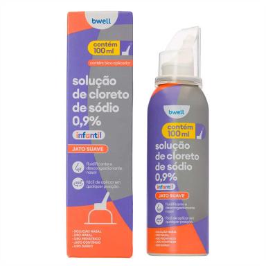 Descongestionante Nasal Aerosol Infantil bwell Jato Contínuo Suave 100ml