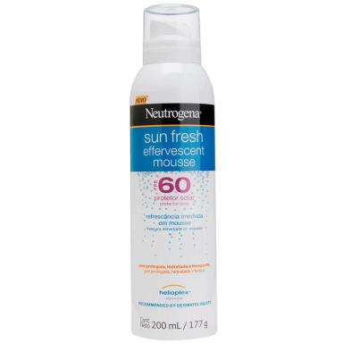 Protetor Solar Corporal Neutrogena Sun Fresh Mousse Efervescente FPS60