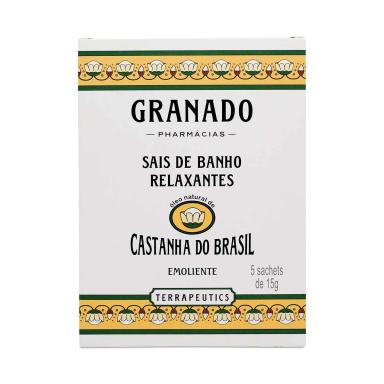 Sais de Banho Granado Terrapeutics Castanha do Brasil 5 Sachês com 15g cada