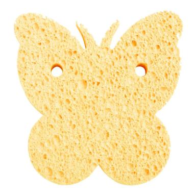 ESPONJA DE CELULOSE PARA BANHO BORBOLETA MARCO BONI Amarelo